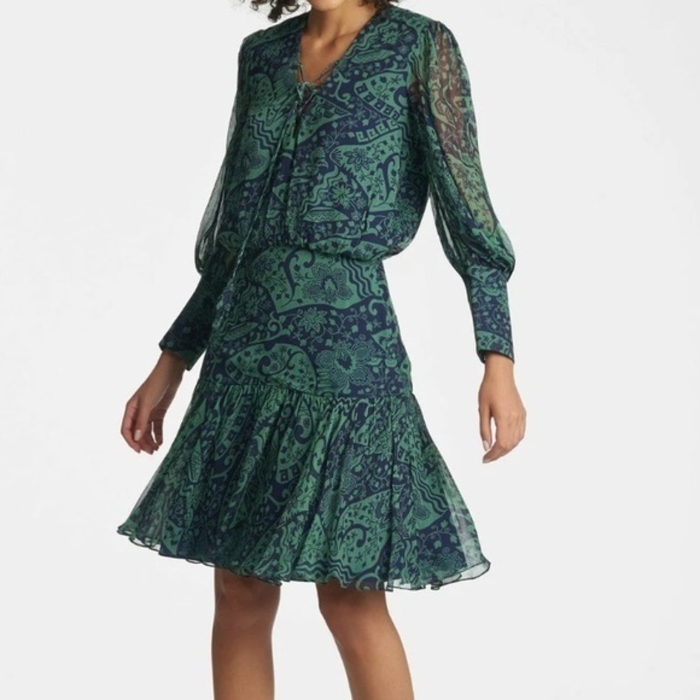 Sachin & Babi Samarah Landscape Aztec Floral Dress